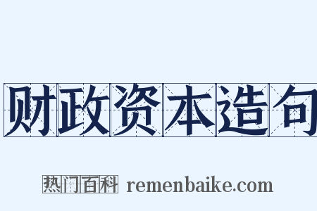 财政资本造句是什么意思的图片